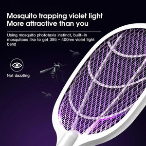 ElectroBite™ - Raqueta Eléctrica Mata Insectos Recargable